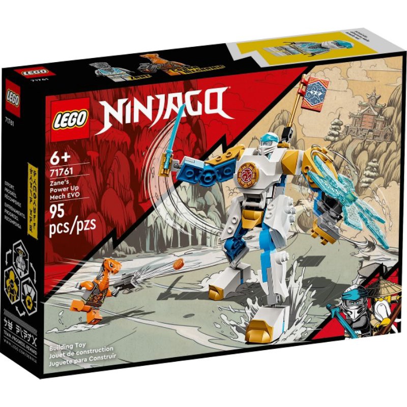TM* Lego เลโก้ แท้ Ninjago: Core: 71761 Zane’s Power Up Mech EVO