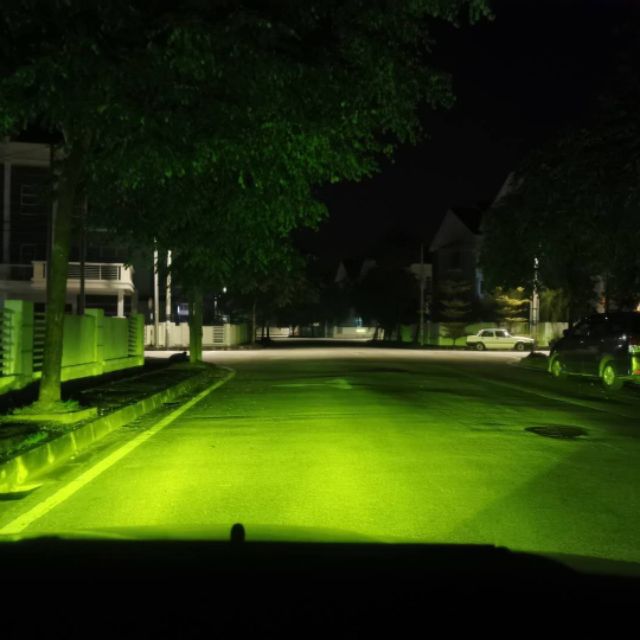 ไฟตัดหมอก LED สี LED สีเขียวมะนาว 2 ชิ้น H8 H11 H16 และ 9006