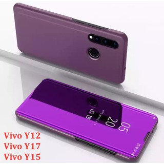 เคสเปิดปิดเงา Case Vivo Y12 / Y17 / Y15 2020 Smart Case เคสฝาเปิดปิดเงา สมาร์ทเคส เคสวีโว่ วาย12 เคสมือถือ เคสโทรศัพท์