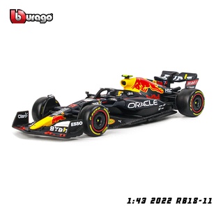 Bburago 1:43 F1 Champion Red Bull Racing TAG Heuer RB18 2022 #1 Verstappen #โมเดลรถยนต์ 11 Perez แบบโลหะผสม ของเล่นสะสม