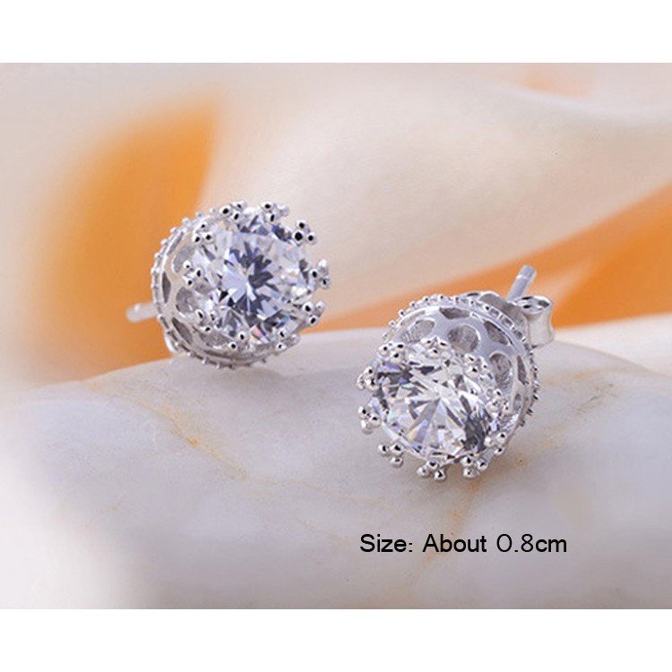 Goodluck0 Earings สําหรับผู้หญิงผู้ชาย Rhinestone Stud Earings