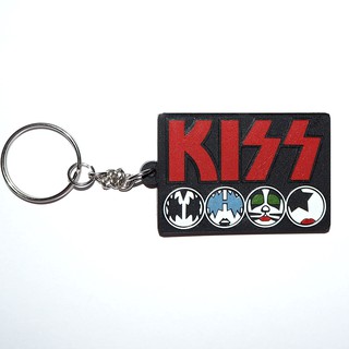 พวงกุญแจยาง KISS rock คิส