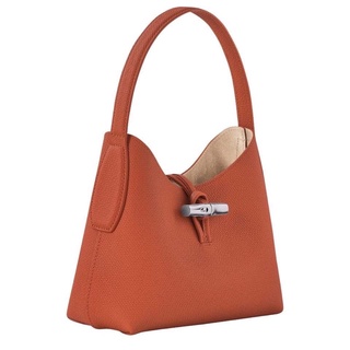 Longchamp ROSEAU Sac porté épaule XS - Orange Cuir Brique Black