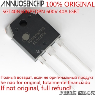 ทรานซิสเตอร์ IGBT SGT40N60NPFDPN 40N60 40N60NPFD (แทน FGH40N60SFD ) TO-3P 40A 600V 10 ชิ้น