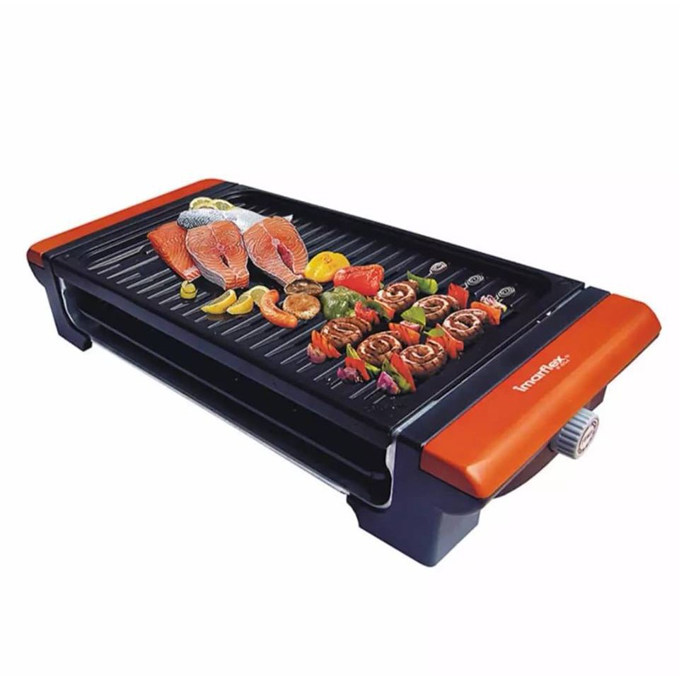 IMARFLEX_เตาย่างอเนกประสงค์ แบบไร้ควัน 1650W EG-665