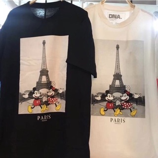 พร้อมส่ง!! เสื้อยืด Oversize คอกลมแขนสั้น ดีเทลลายมิกกี้เมาส์ Mickey Mouse