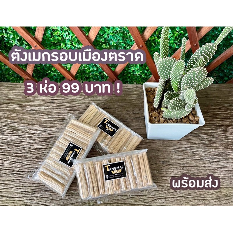 ตังเมกรอบ ตังเมไม้ ขนมไม้  3 ห่อ 100 บาท Tangmae Trat