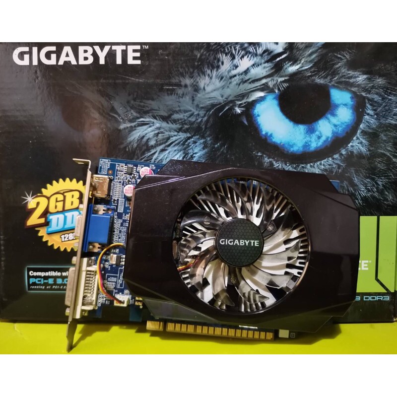 การ์ดจอ  Gigabyte รุ่น Nvidia GT630 2GB DDR3 128 bit ไม่ต่อไฟเลี้ยง (no box) มือสอง ไม่มีกล่อง