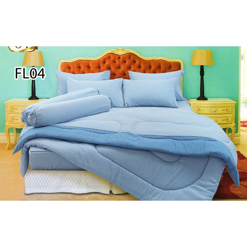 Fair Lady ผ้าปูที่นอน ขนาด 3.5/5/6 ฟุต (ไม่รวมนวม) Fair Lady พิมพ์ลาย FL04