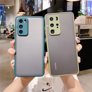 Huawei P40 P30 P20 Pro Lite Plus Pro+ 5G เคสขอบสี เคส กันกระแทก