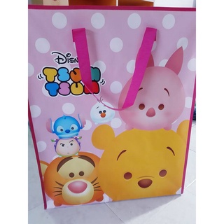 Centertoy กระเป๋า หมีพูห์ ไซส์ L  ขนาด 66x56x30 CM. shopping bag ลิขสิทธิ์แท้ หนา ทนทาน ถุงกระสอบ Bglcpol กระเป๋ากระสอบ