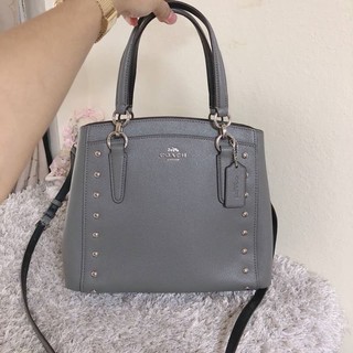 🌟แท้ 100🌟 MINETTA CROSSBODY WITH LACQUER RIVETS (COACH #f37816)