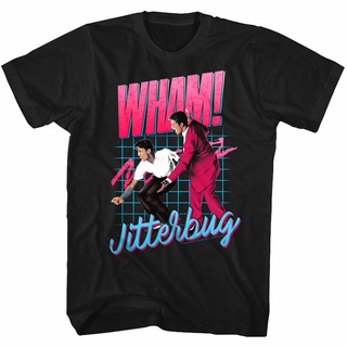 ผ้าฝ้ายคอกลมเสื้อยืด พิมพ์ลายอัลบั้มเพลง Wham George Michael Jitterbug สไตล์คลาสสิก ไม่ซ้ําใคร สําหรับผู้ชาย 981798from