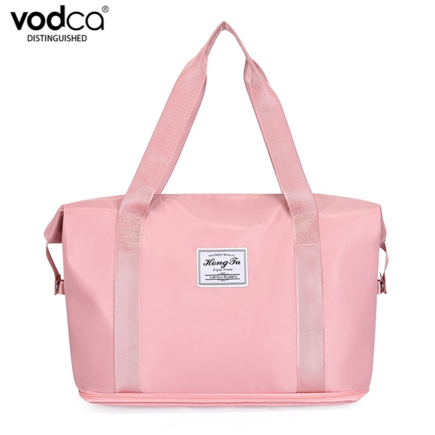 Vodca-กระเป๋าฟิตเนสเดินทาง ความจุขนาดใหญ่ สามารถตั้งกับรถเข็นได้ QX-52