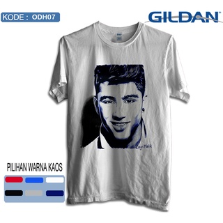 เสื้อยืดผ้าฝ้าย GILDAN Zyan ONE DIRECTION เสื้อยืด ลายโลโก้ ของแท้ ODH07