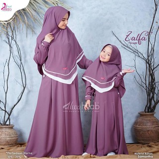 Zalfa COUPLE GAMIS COUPLE ล่าสุด GAMIS สามารถเป็น GAMIS ได้ คุณแม่ และเด็ก PLUS HIJAB