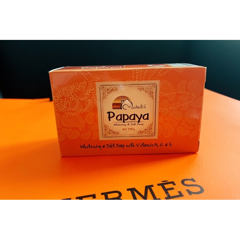 papaya soap สบู่มะละกอ สูตร Philippines organic 🥰