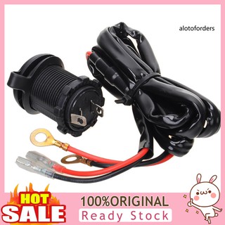 Aloh Motors_ ซ็อกเก็ตจุดบุหรี่กันน้ํา 12 V - 24 V สําหรับรถยนต์รถจักรยานยนต์