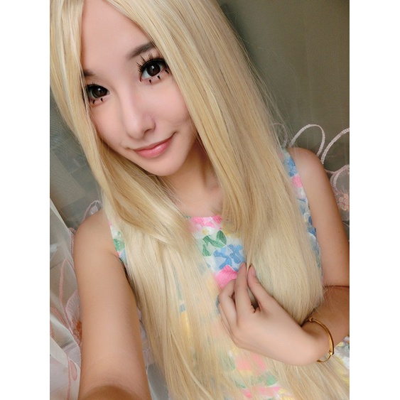 วิกผมบาร์บี้ คอสเพลย์ สีบลอนด์ทอง Cosplay wig วิกบาร์บี้ wc26
