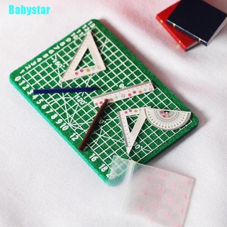 (Babystar) ไม้บรรทัดกรรไกรจิ๋ว อุปกรณ์เสริม สําหรับบ้านตุ๊กตา 1:12 4 ชิ้น ต่อชุด