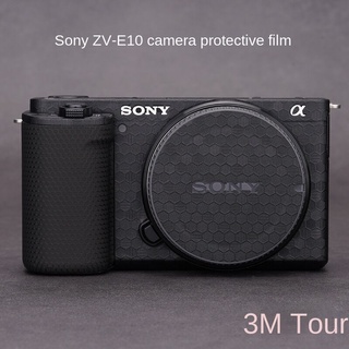 สติกเกอร์ฟิล์มคาร์บอนไฟเบอร์ ผิวด้าน สีเงิน 3M สําหรับ Sony ZV-E10 ZVE10