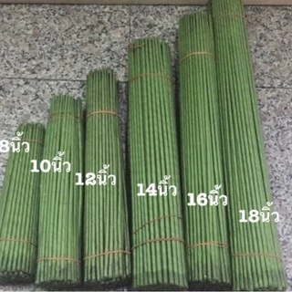 ก้านต้นทำดอกไม้ 8 นิ้ว 10 นิ้ว 12 นิ้ว 14 นิ้ว 16 นิ้ว 18 นิ้ว 📌มัดละ98-99อัน + (ใบไม้100ใบ)