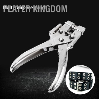 Player kingdom Rivet Setter Punch Pliers Belt Holes Eyelet Setting Tool with 100pcs Easy Press Hollow Grommets