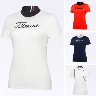 Titleist เสื้อโปโลแขนสั้นลําลอง ระบายอากาศ แห้งเร็ว เหมาะกับฤดูร้อน สําหรับผู้หญิง 976w