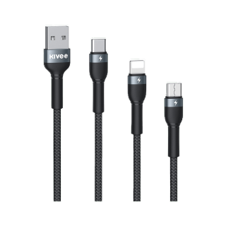 BASIKE สายชาร์จ Type-c USB-C 3A แอมป์ ชนิดไนลอน QC 3.0 Charging Cable