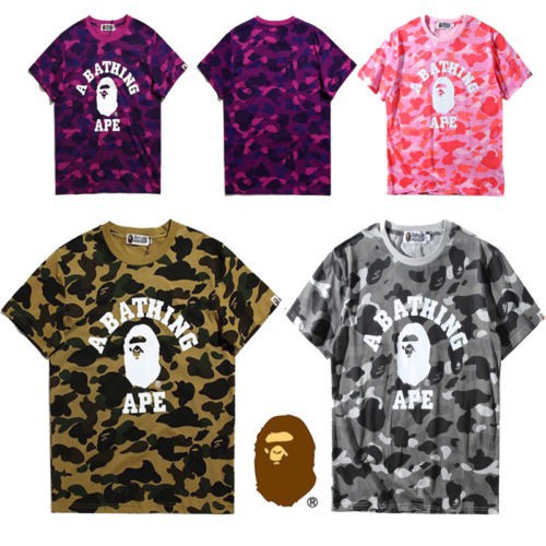 bathing ape shorts and shirt