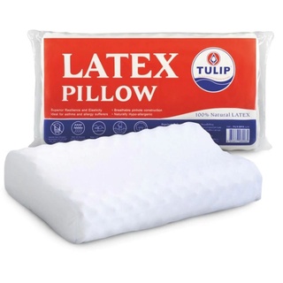 ทิวลิป(Tulip) หมอนสุขภาพยางพารา (Natural Latex Pillow) ขนาด 12 x 60 x 33 ซม. ทรงโค้ง ราคา 850.-