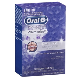 Oral-B แผ่นฟอกฟันขาว white strips 14 treatments เพื่อฟันขาว เพราะรอยยิ้มสวยรอไม่ได้