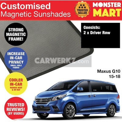 Maxus LDV G10 2015-2019 ม่านบังแดดหน้าต่าง MPV ขนาดใหญ่แบบกําหนดเอง 2 ชิ้น