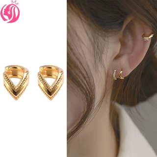 เครื่องประดับแฟชั่นสตรีต่างหูคริสตัล Stud Earrings 1 คู่