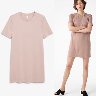 Monki Super-soft t-shirt dress  เดรสสั้นคอกลม เนื้อผ้าshell ผ้าเนื้อนิ่มมากก เนื้อละเอียดๆ เนื้อผ้ายืดหยุ่น ใส่สบาย