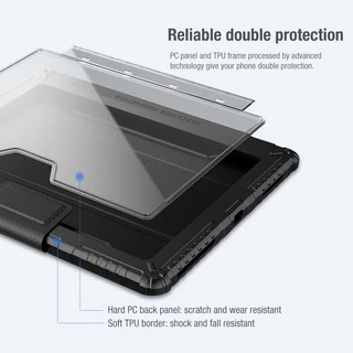 Nillkin 360° ป้องกันกรณีสําหรับiPad Air 11 2026 25 24 Pro 12.9 Pro 11 2021 2020 10.2 8th Mini 6 Air 6 Air 5 Air 4 Air 10.9 2020 กรณีหรูหราโปร่งใสกันกระแทก