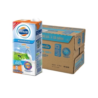 โฟร์โมสต์ นมยูเอชที รสจืดไขมันต่ำ 1000 มล. x 12 กล่อง Foremost UHT Milk Low Fat Plain Flavour 1000 ml x 12 boxes
