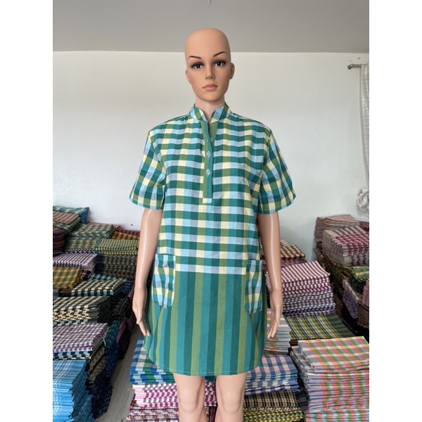 เสื้อผ้าขาวม้าฝ้ายผสมโทเร
