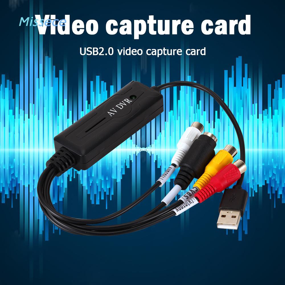 Missece Usb 2.0 อะแดปเตอร์แปลงการ์ดวิดีโอ Usb To Rca สําหรับ Dv/Hi8/Vhs Tv Dvd คุณภาพดี #8