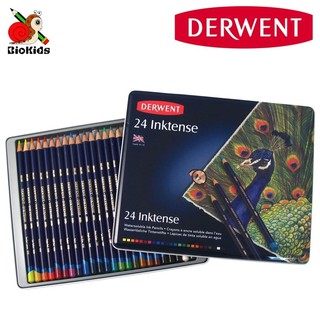 Derwent inktense 24 I สีไม้ระบายน้ำสีสด 24 สี