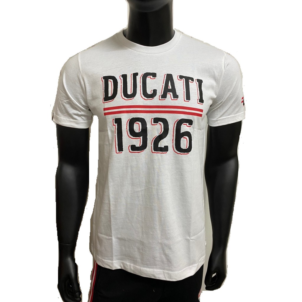 DUCATI T-Shirt เสื้อยืดดูคาติ DCT52 009 สีขาว