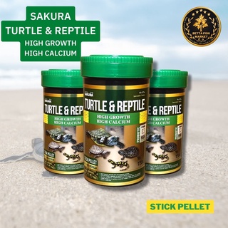 TURTLE &amp; REPTILE อาหารเต่าสูตรเร่งโต กระดองใหญ่ สุขภาพดี 50g