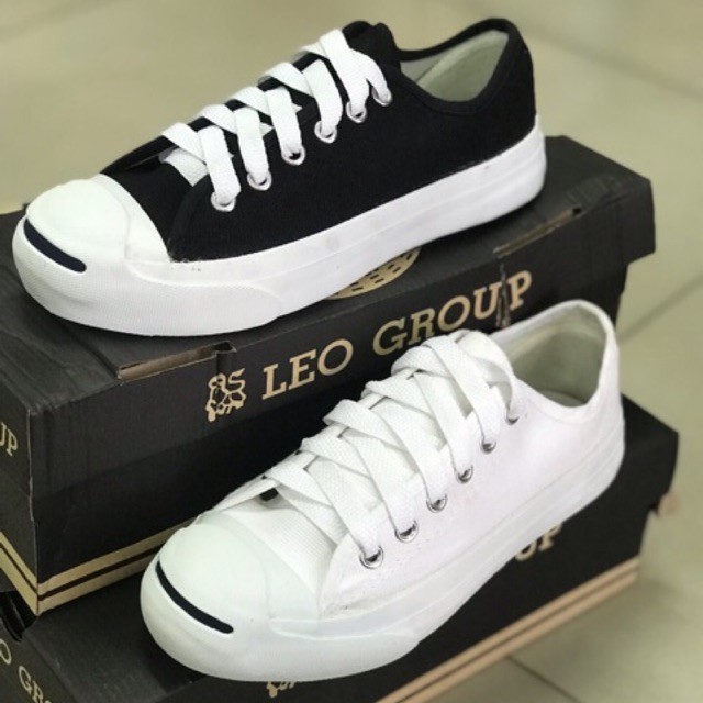 Leo-Jack (38-43) รองเท้าผ้าใบ แบบผูกเชือก รองเท้าผ้าใบลีโอ-แจ็ค Leo-Jack