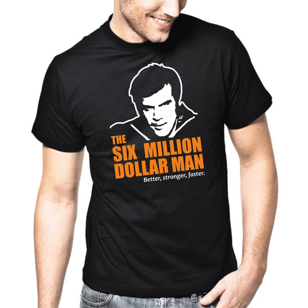 มีจําหน่าย Cool Six Million Dollar Man Series 80Er Cult Halloween Fashion T-Shirt