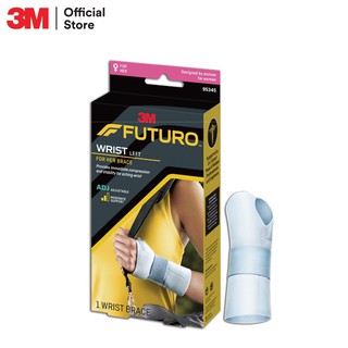 Futuro™ Wrist Left For Her Brace ฟูทูโร่™ อุปกรณ์พยุงข้อมือสำหรับผู้หญิง เสริมแถบเหล็ก รุ่นปรับกระชับได้ สำหรับด้านซ้าย