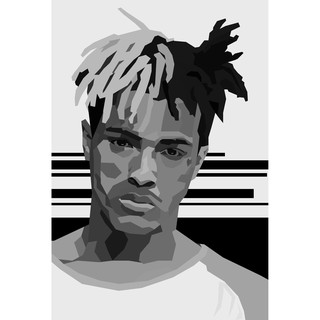 โปสเตอร์ XXXTentacion เอกซ์เอกซ์เอกซ์เทนทาชั่น Poster แร็ปเปอร์ Rapper Hiphop ฮิปฮอป โปสเตอร์ รูปภาพ ตกแต่งผนัง Music