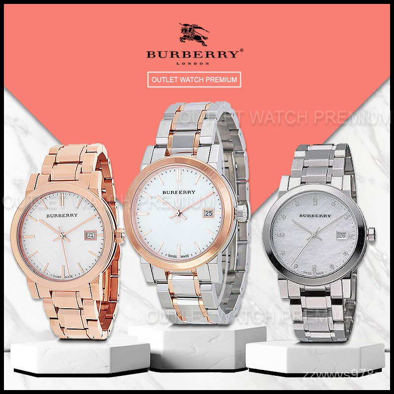 QhB4 BURBERRY รุ่น BU9125 BU9126 BU9105 ของแท้100% WATCH นาฬิกาแบรนด์เนม นาฬิกาผู้หญิง นาฬิกา ผู้ชาย