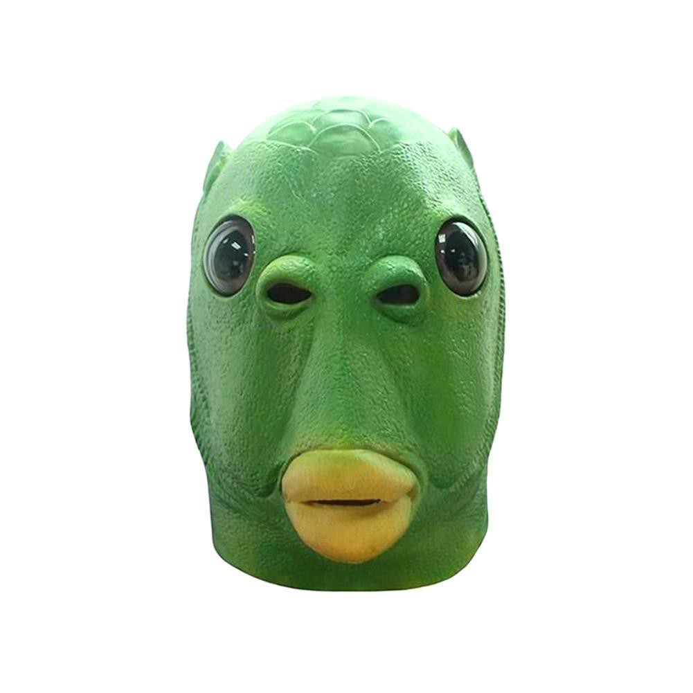 Funny Strange Fish Mask Carp Silicone Headgear Carnival Party Cosplay Prop Adult