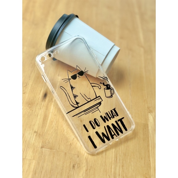 I do what I want🐈‍⬛เคสไอโฟนลายแมว