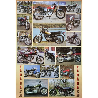 โปสเตอร์ รูปถ่าย รถมอเตอร์ไซค์ ยามาฮ่า YAMAHA SR400 SR500 1978-99 POSTER 24”X35” Japanese Motorbike V3